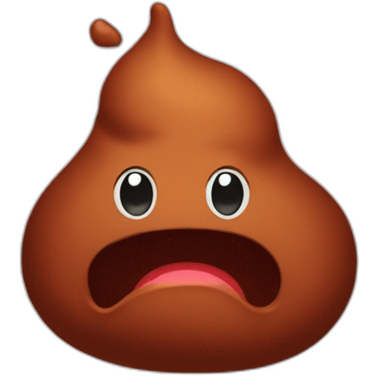 Red poop emoji