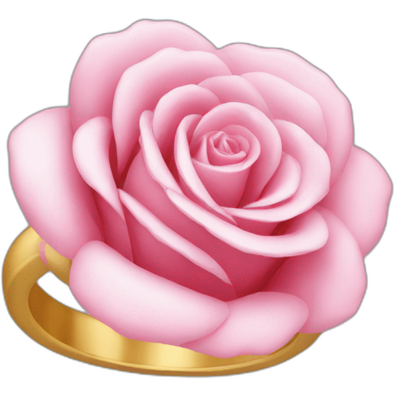 Bague rose emoji