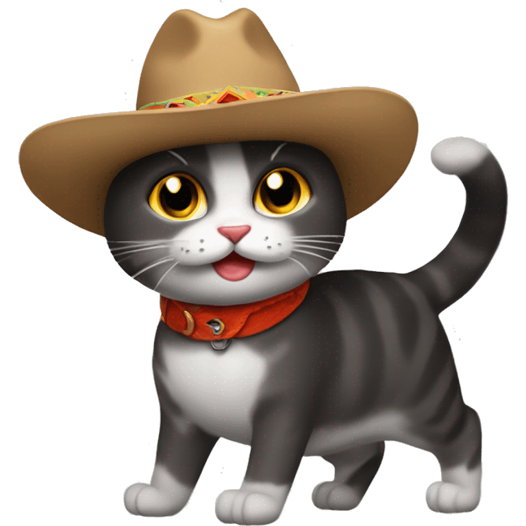 Gato con botas y sombrero  emoji