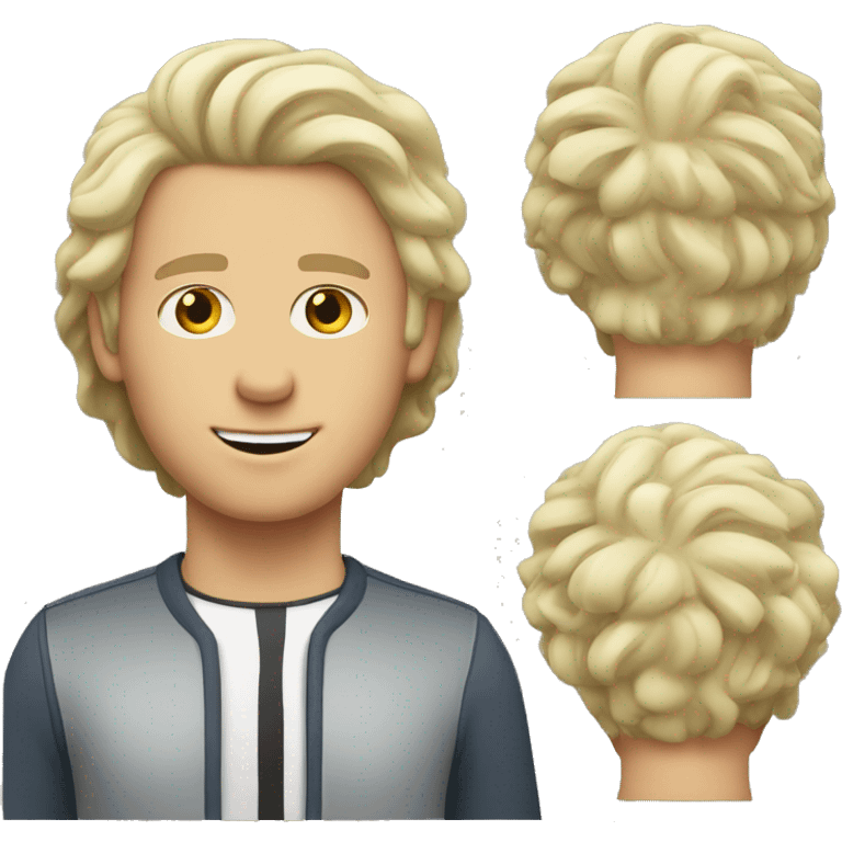 white man-wavy-hair-middle-parting emoji