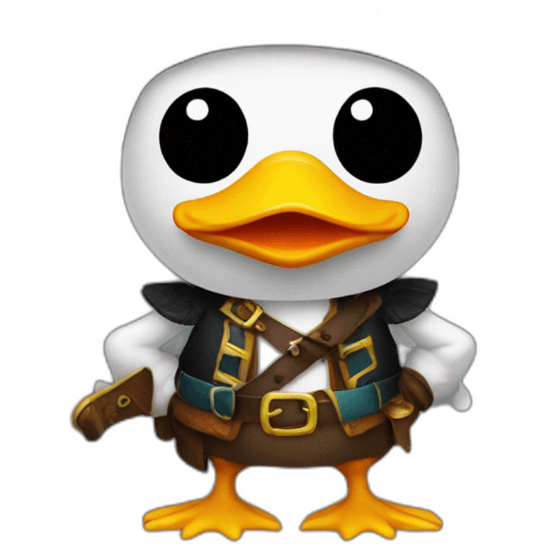 Duck pirate emoji