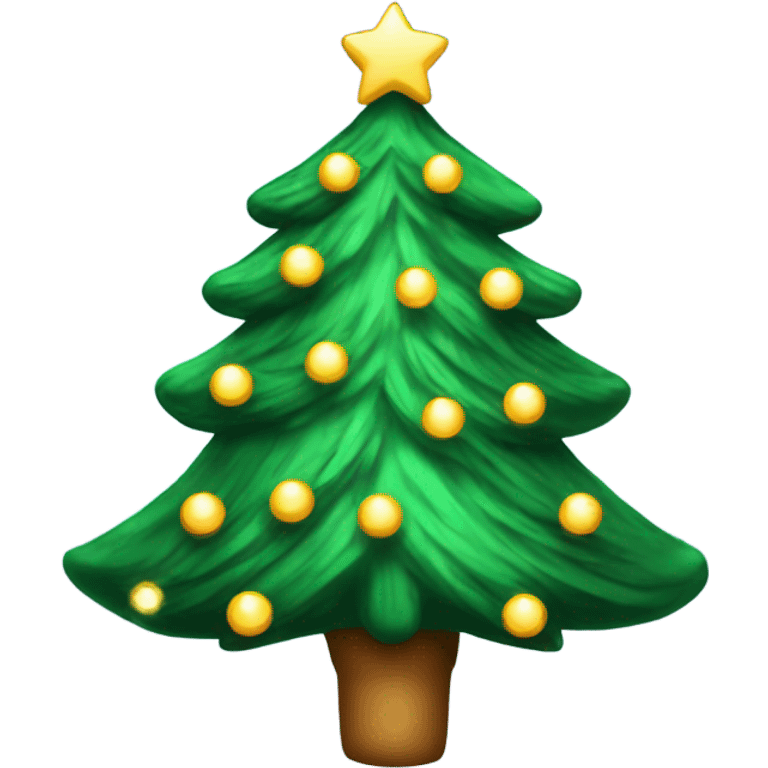 Twinkling Christmas tree emoji