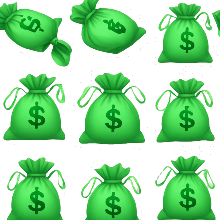 Money bag with green dollar sign emoji