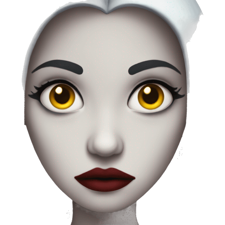 Sad vampire queen emoji