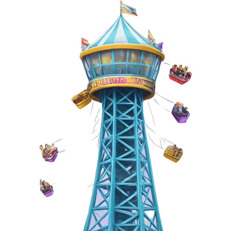 Amusement park drop tower emoji