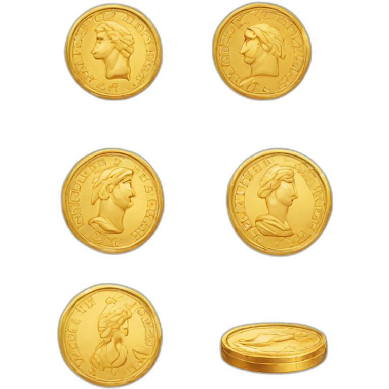 shinning greek gold coin emoji