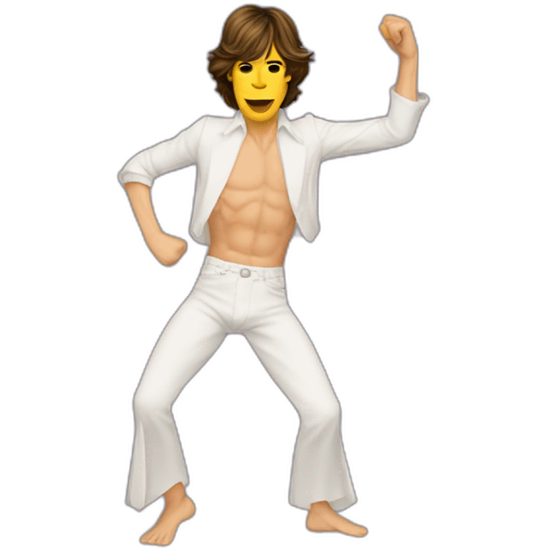 Mick jagger bailando cueca emoji