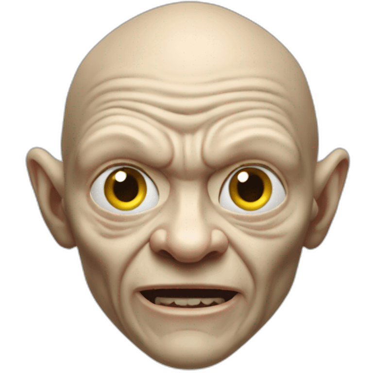 Golum soulève la Coupe du Monde de Football emoji