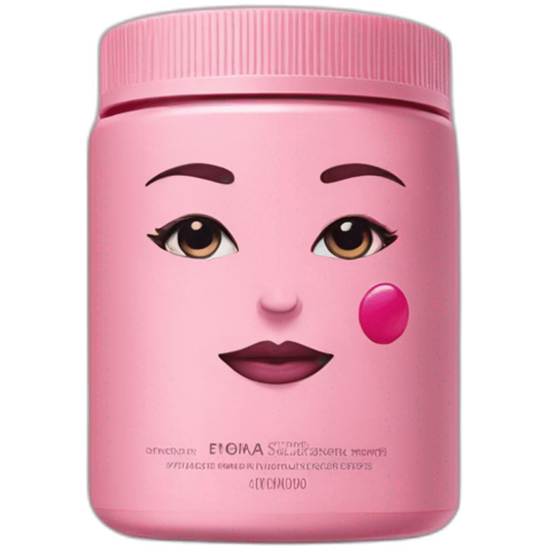 GAIA Beauté Supplements with pink and black packaging  emoji