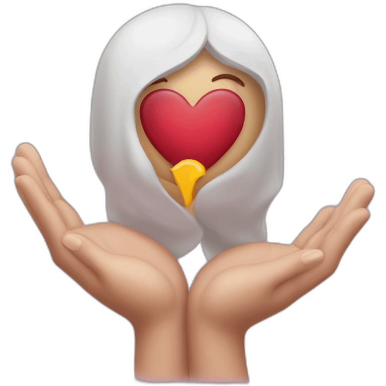 Corazón con las manos  emoji