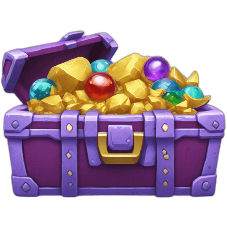 Pokemon Game LootCase Purple Chaotic Color Rich Treasure Legendary Epic Items and Pokemons Inside emoji