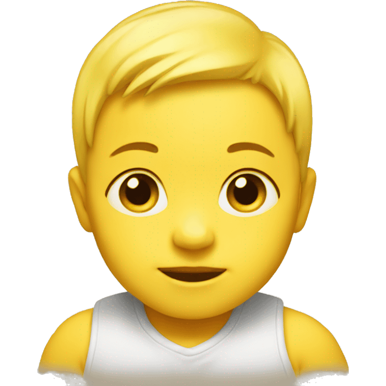 Yellow baby emoji