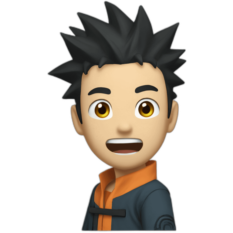 Naruto saying hi emoji