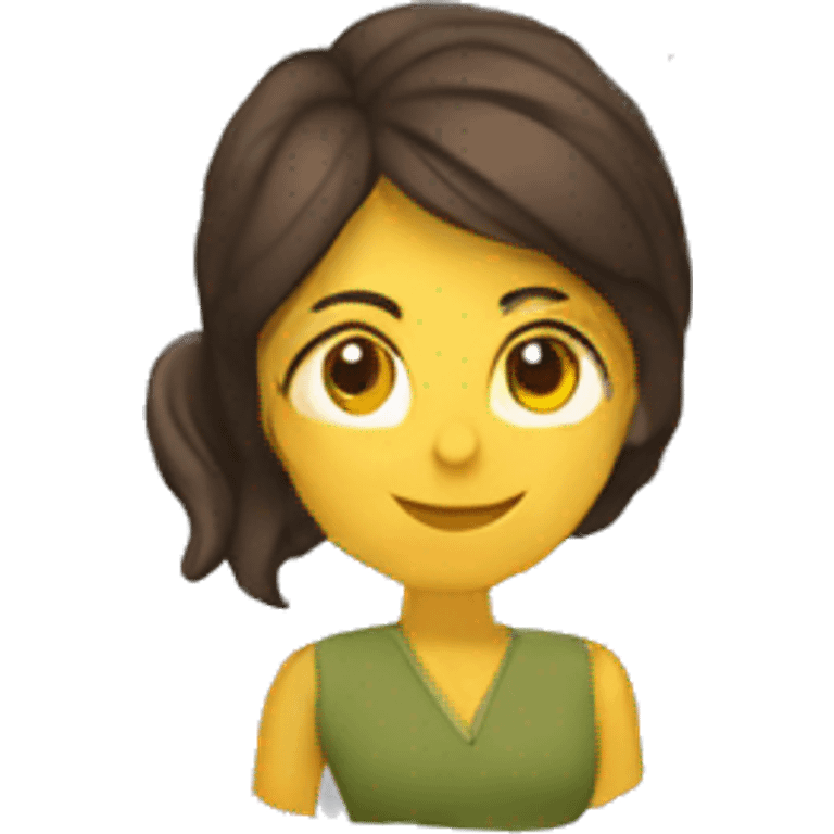 mujer con computadora emoji