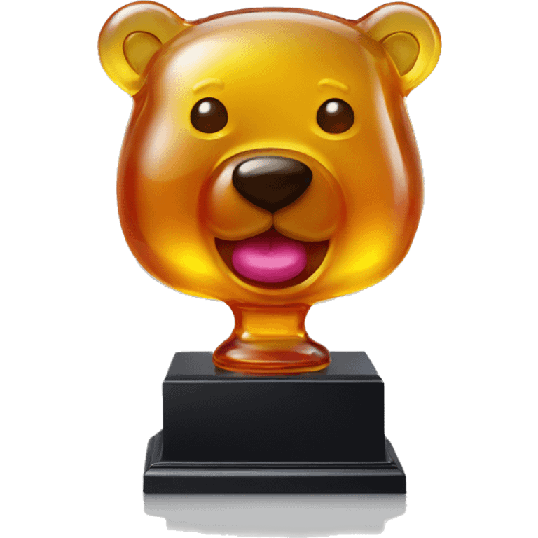 Gummy bear trophy emoji