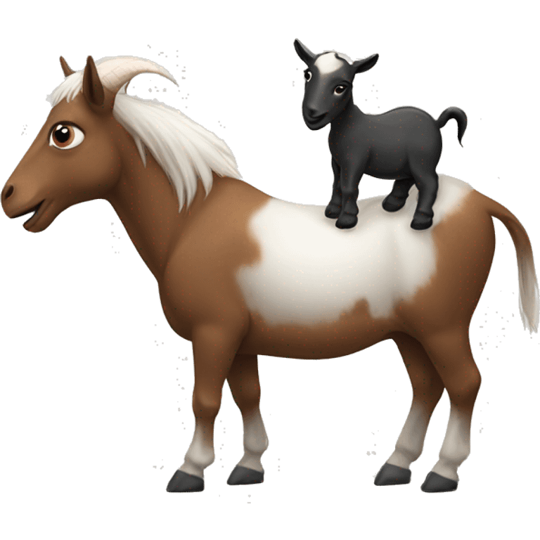 Horse and goat emoji