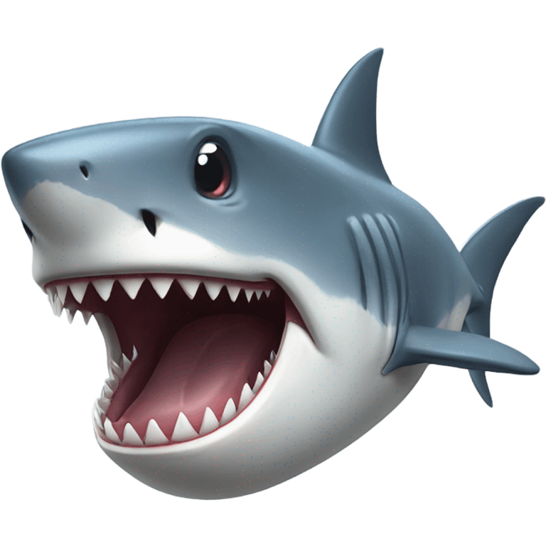 Shark with human sixpack  emoji