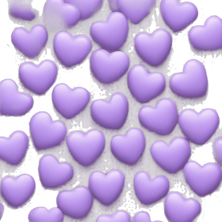 Lavendar colored heart emoji emoji