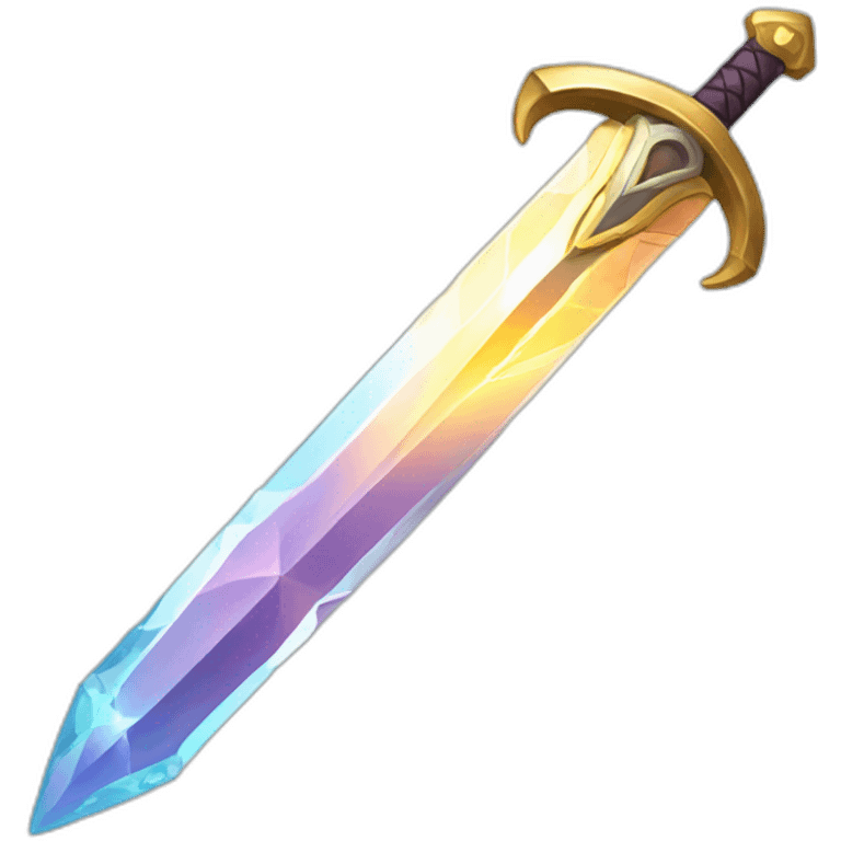 magical crystal sword  emoji