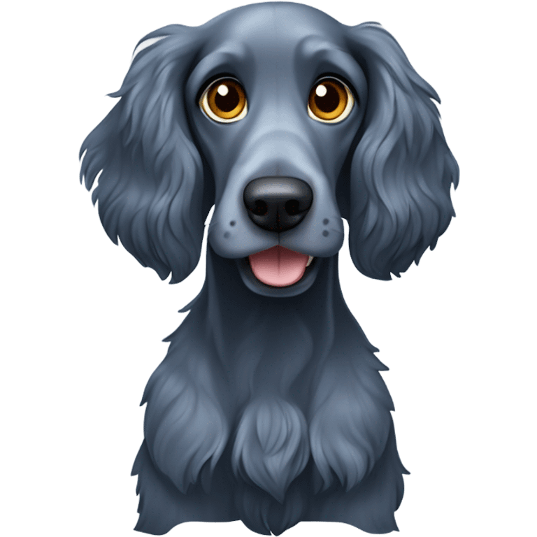 Blue roan cocker spaniel emoji