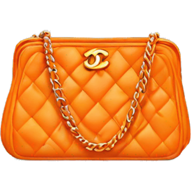 Orange Chanel purse emoji