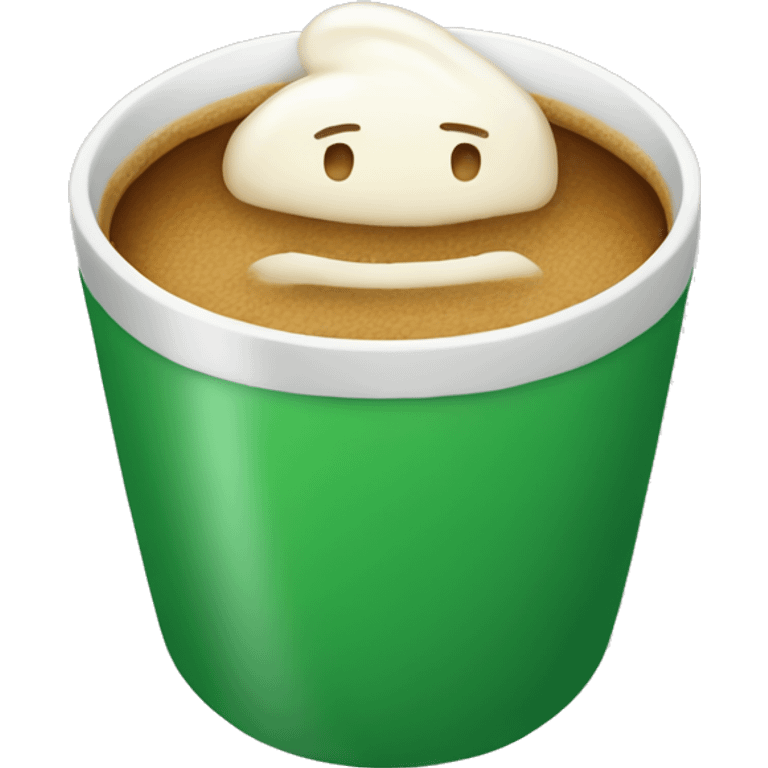 Green coffee cup emoji