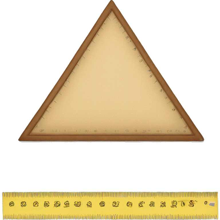 REALISTIC TRIANGLE RULER emoji