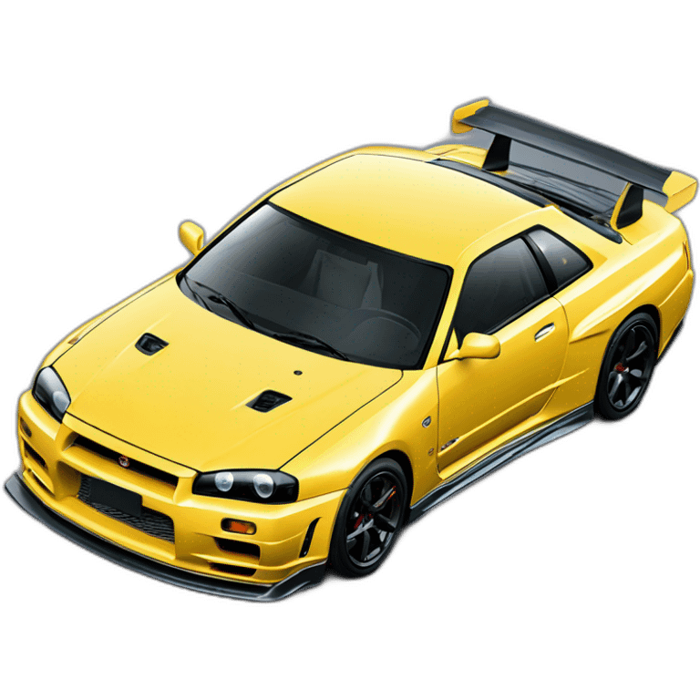 nissan gtr r34 skyline sport  emoji