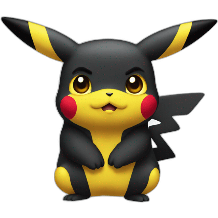 dark pikachu emoji