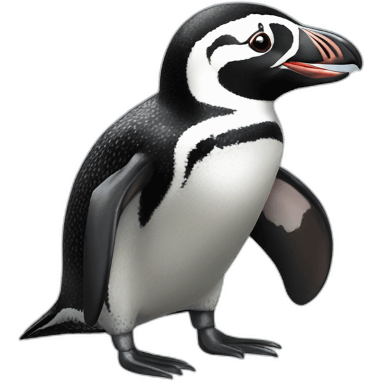 a cape african penguin emoji