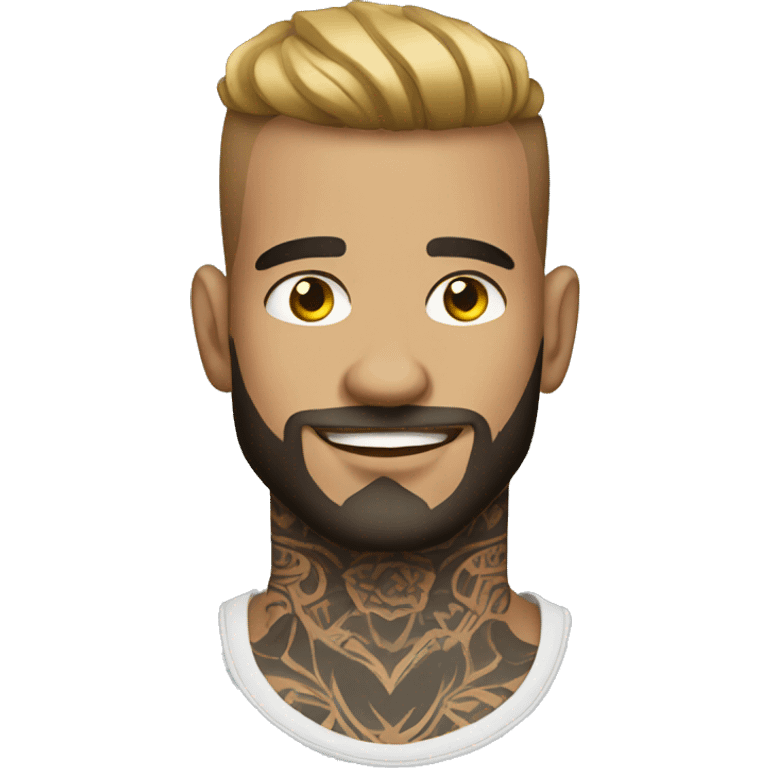 tattooed man very attractive emoji