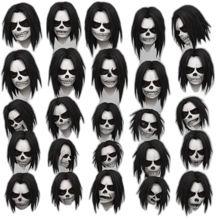 black metal corpsepaint emoji