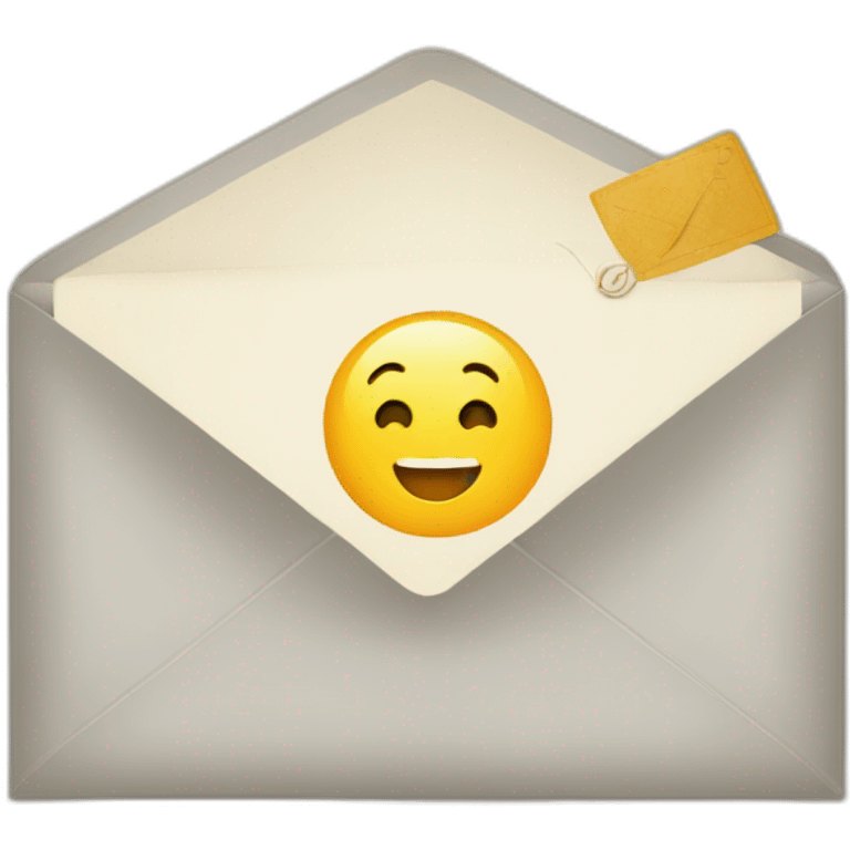 Gute envelope with invitation emoji