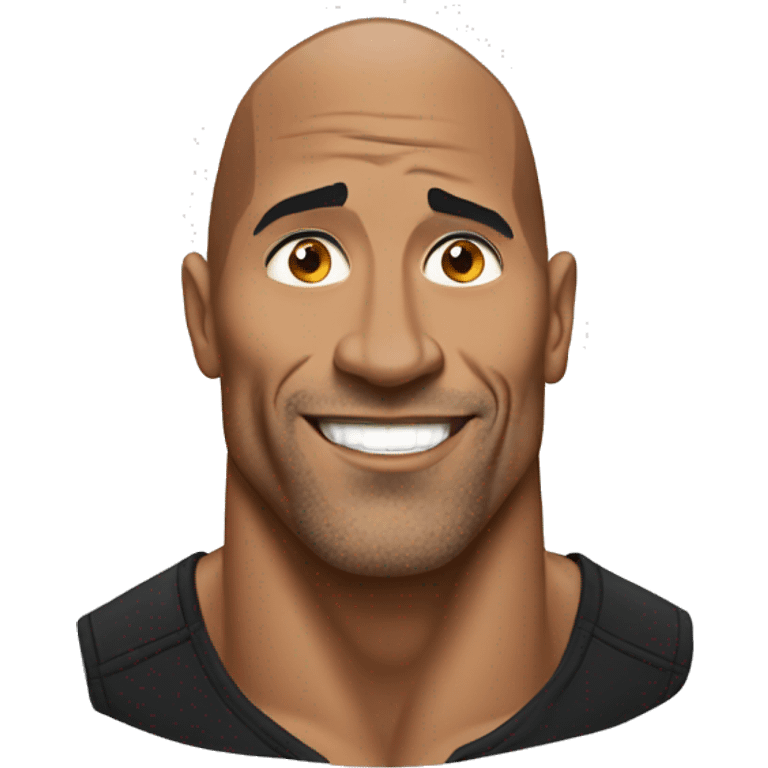 the Rock emoji