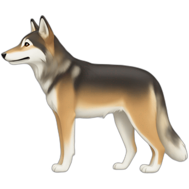 Tamaskan side view emoji