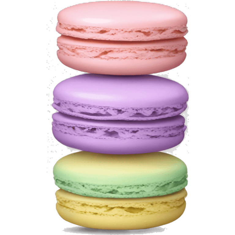 Stack of pastel macaroons emoji