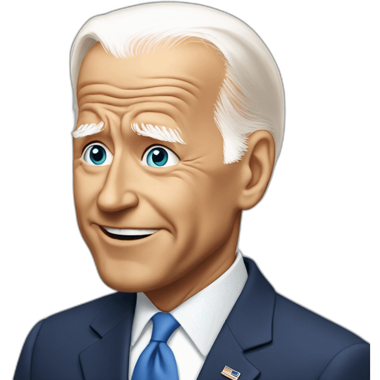 Joe Biden embarrassed realistic emoji