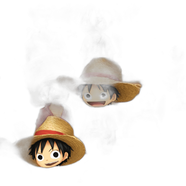 onepiece-luffy-dressed-red-and-black emoji