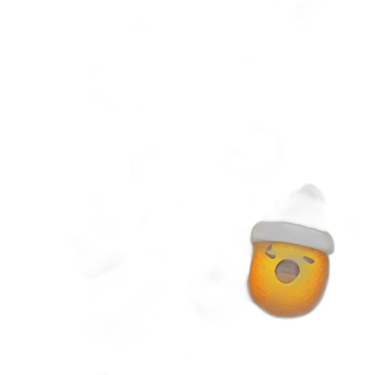 Naranja vestida de papa noel emoji