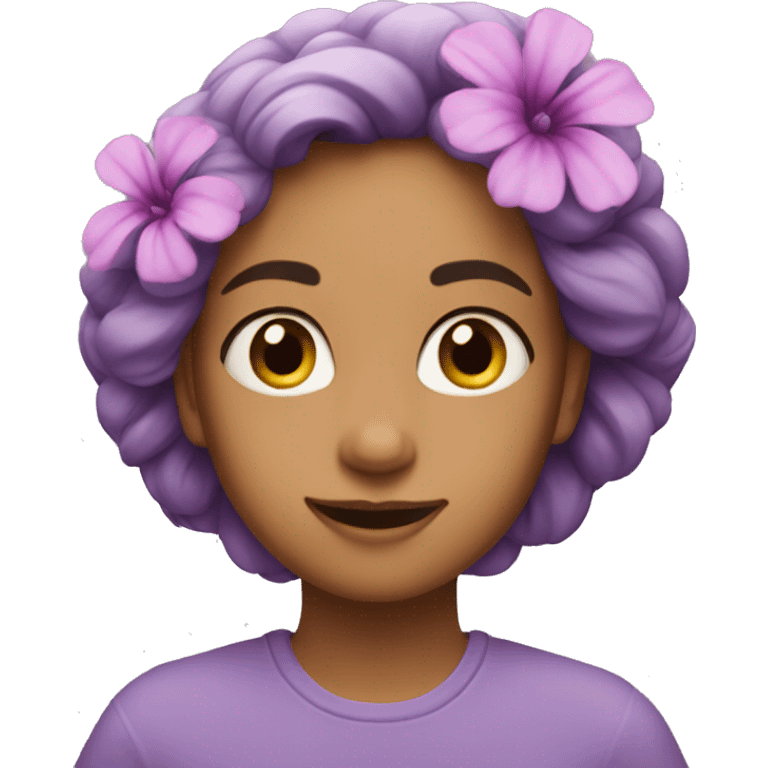 Lila flower emoji