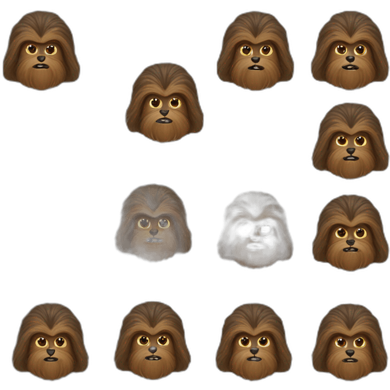 Chewbacca as a school teacher emoji