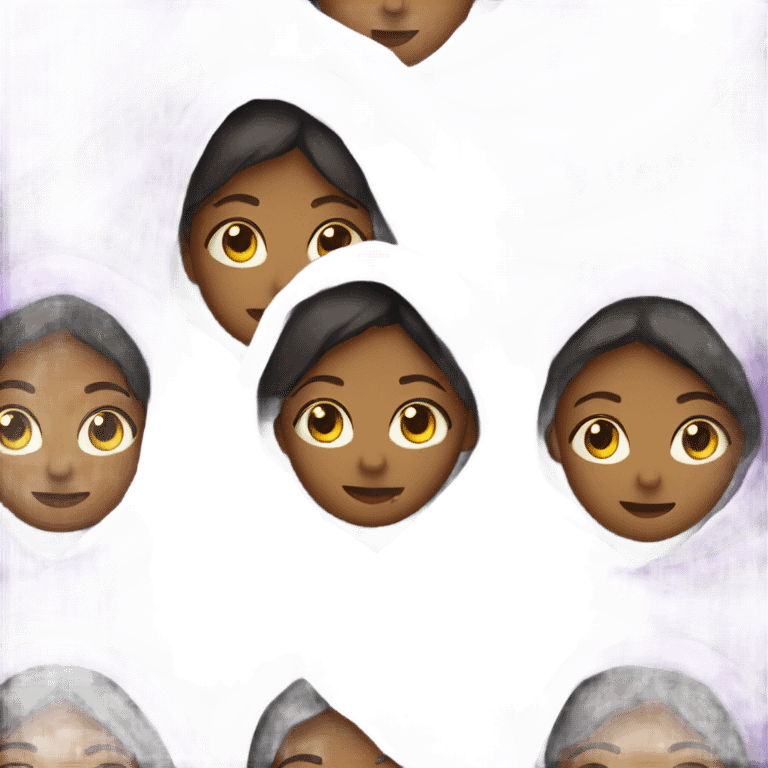 girl in a purple blanket emoji