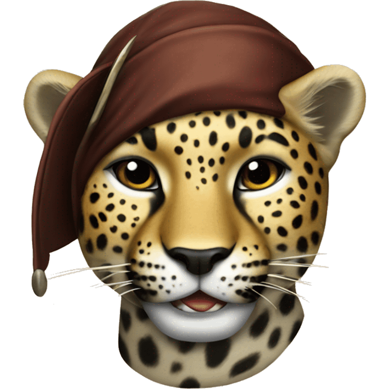 Leopard with Pirat  emoji