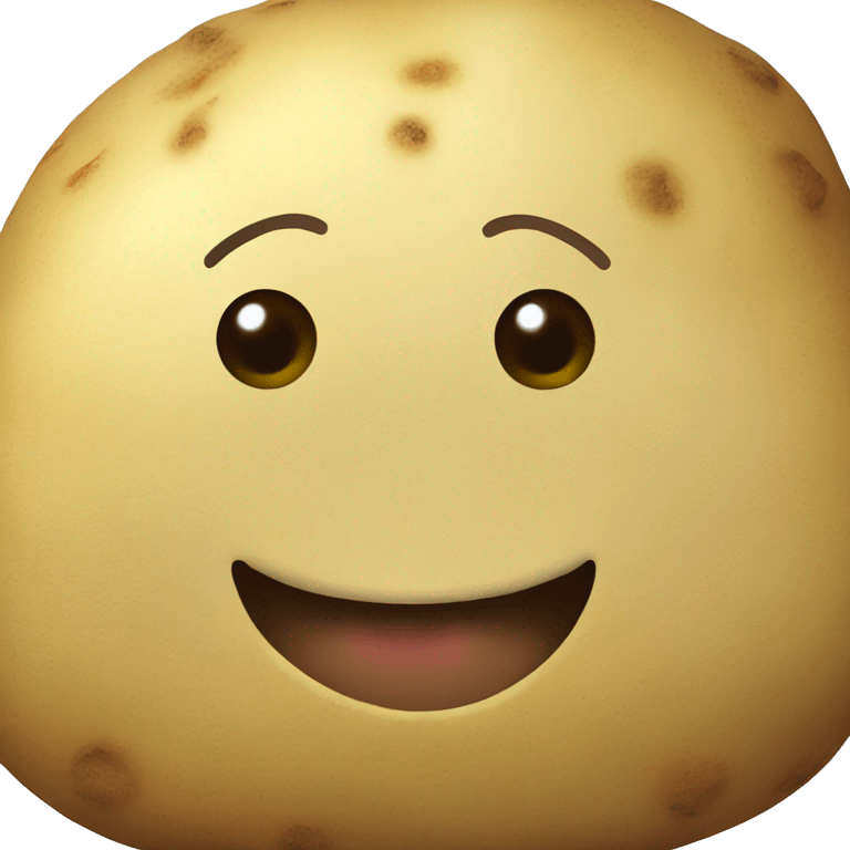 Potato whith face  emoji