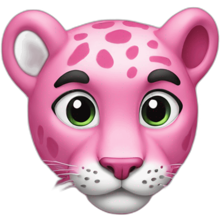 pink panther under cloud emoji