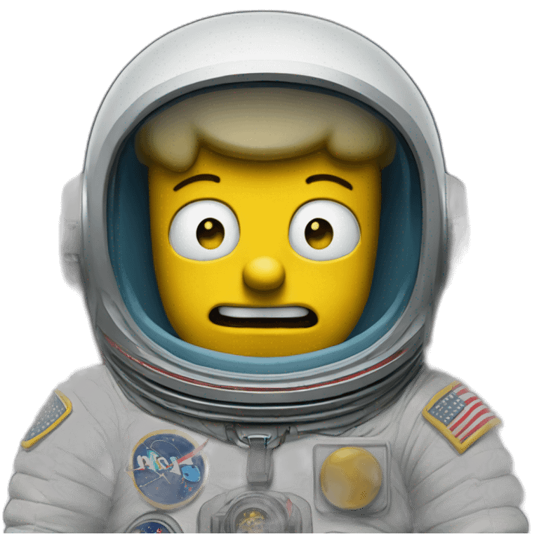 Bart Simpson astronauta emoji