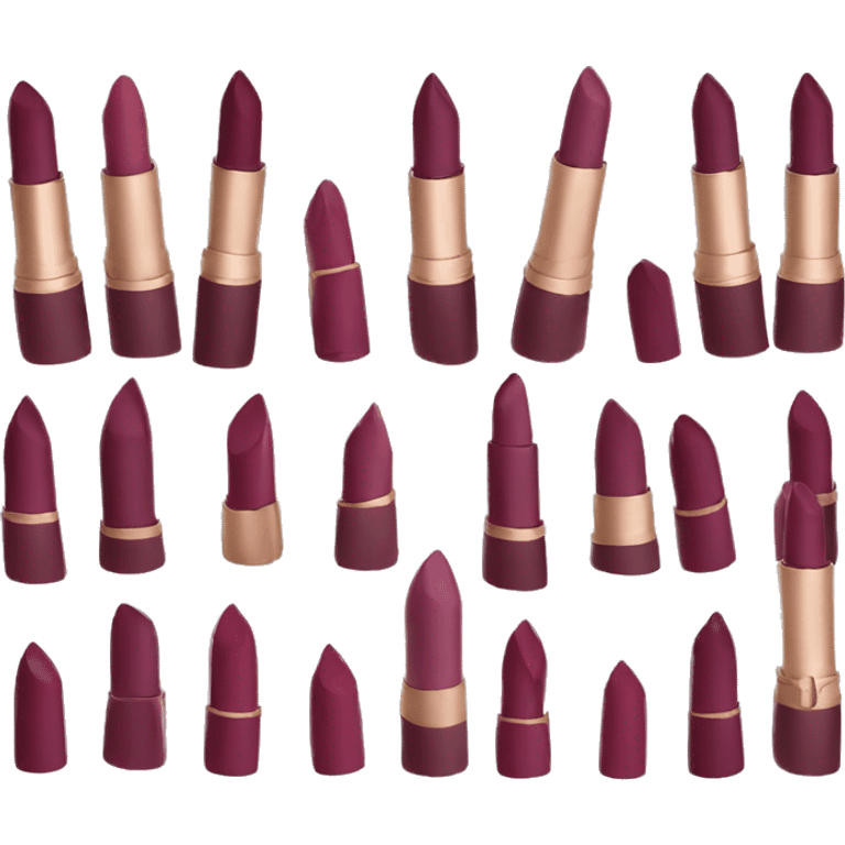 a burgundy lipstick stick emoji