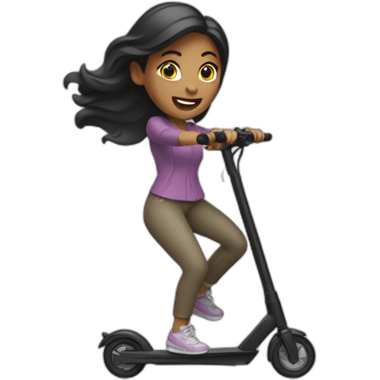 women throwing electric scooter emoji