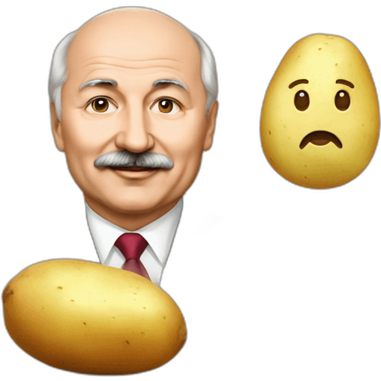 Lukashenko and potato emoji