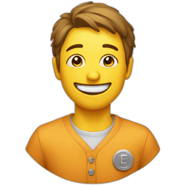 Pleure avec un sourire au coin smiley emoji